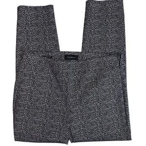 NWT Talbots Chatham Ankle black and white speckled straight leg dress pants